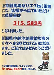 新潟県中越沖地震義援金