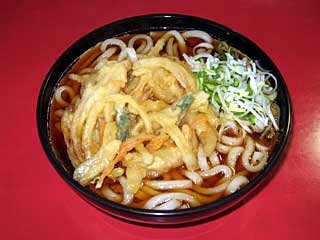 かき揚げうどん（馬そば深大寺）