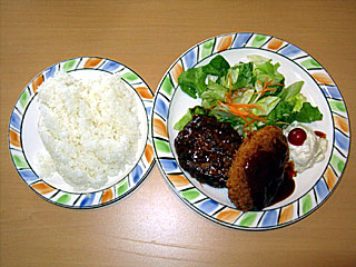 ハンバーグ&ポテトコロッケ(スターアイル)