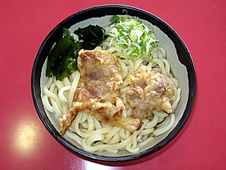 冷やし肉天うどん（馬そば深大寺）