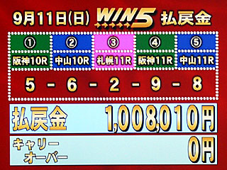 WIN5払戻金