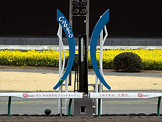 ゴール板（中京競馬場）