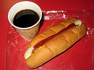 ホットドッグ&ホットコーヒー(ジョイ)