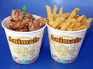 から揚げ&フレンチポテト(味千拉麺)