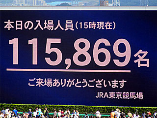 本日の入場者数