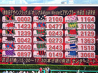 勝負服デザインフラッグ&ミガキマイスタービアタンブラースペシャル抽選会