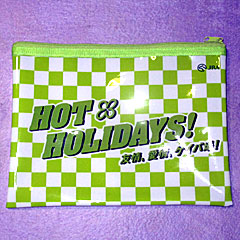 HOT HOLIDAYS!オリジナルビニールポーチ