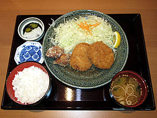 佐賀牛コロッケ定食(とん勝武蔵)