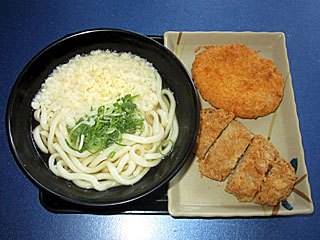 コロッケカツうどん(はなまるうどん)