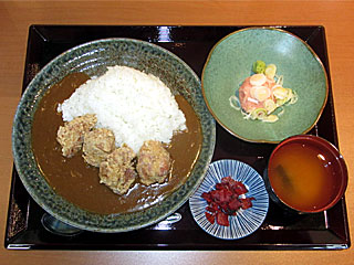 チキンカツカレー&ねぎとろ(とん勝武蔵)