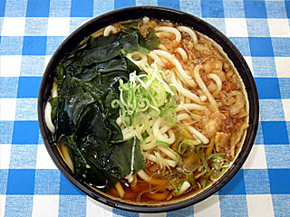 わかめうどん（馬そば深大寺）