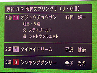 阪神スプリングジャンプレース結果