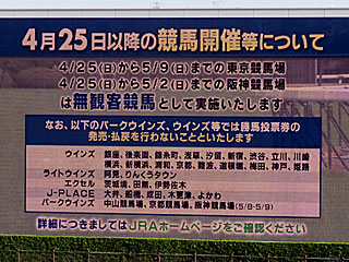 4月25日以降の競馬開催等について