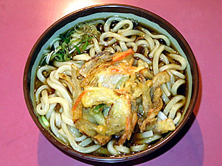 かき揚げうどん大盛り〔馬そば深大寺〕