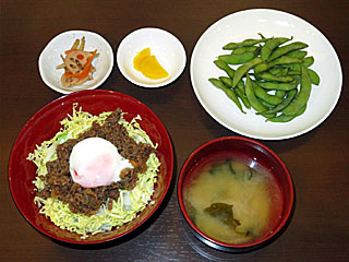 温玉プルコギ丼＆枝豆〔カジュアル稲松〕