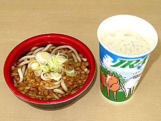 たぬきうどん＆ノンアルコールビール〔やなぎ〕